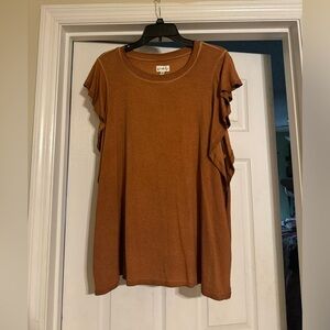 Wonderly Casual Flutter-sleeve Top